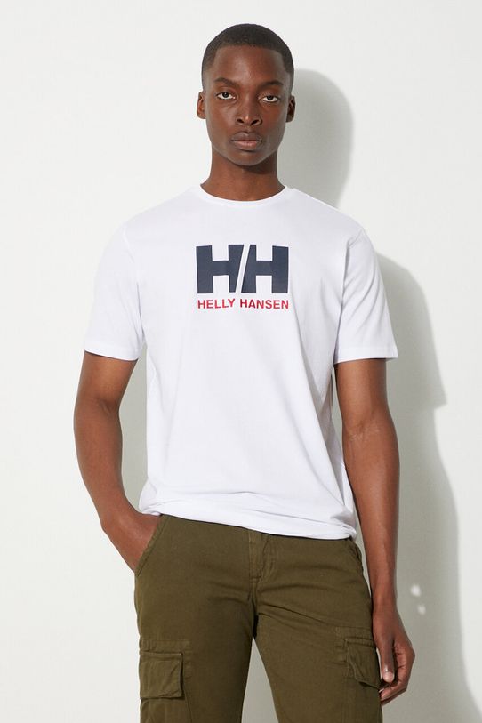 Helly Hansen t-shirt HH LOGO T-SHIRT applique white 33979
