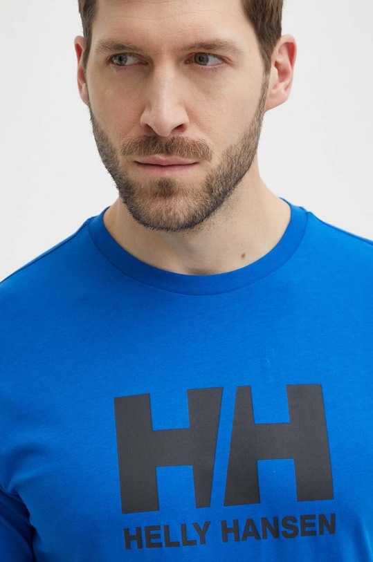 Helly Hansen t-shirt bawełniany niebieski 33979