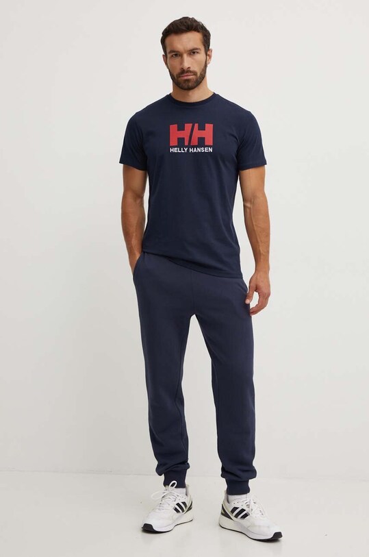 Helly Hansen t-shirt HH LOGO T-SHIRT 33979 granatowy SS24