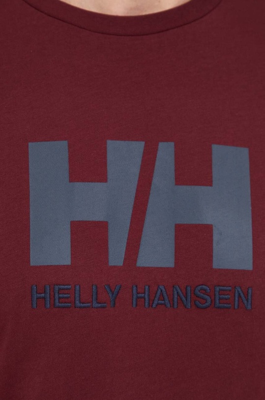 Helly Hansen t-shirt HH LOGO T-SHIRT 33979 bordowy