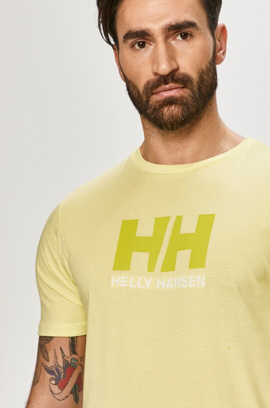 Helly Hansen tricou HH LOGO T-SHIRT verde 33979