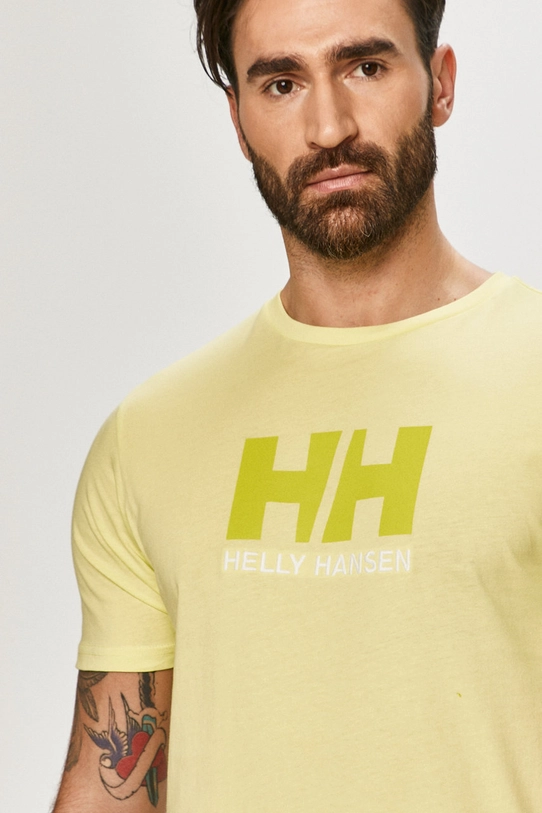 Helly Hansen tricou HH LOGO T-SHIRT verde 33979