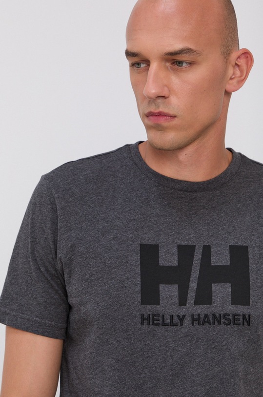Helly Hansen t-shirt HH LOGO T-SHIRT szary 33979