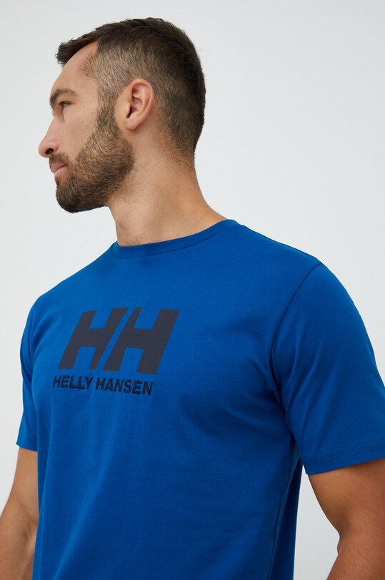 Tričko Helly Hansen HH LOGO T-SHIRT kulatý modrá 33979