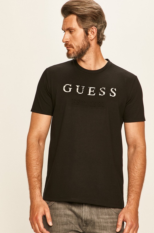 Guess Jeans - Tričko kulatý černá M0RI40.K9Y20