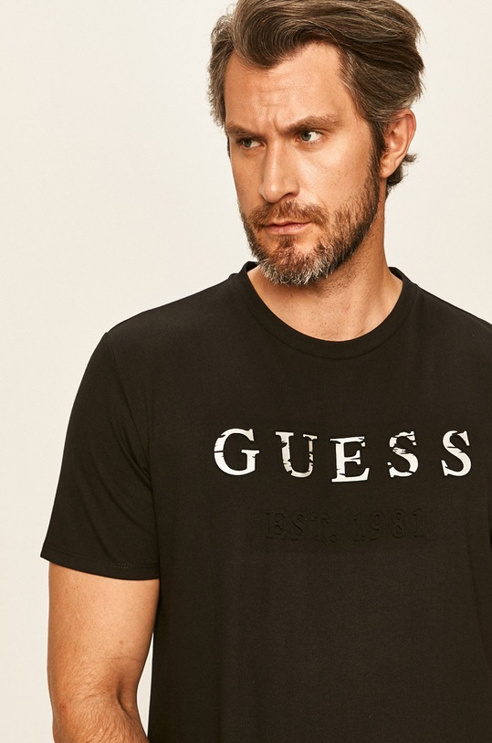 Guess Jeans - Tričko M0RI40.K9Y20 černá