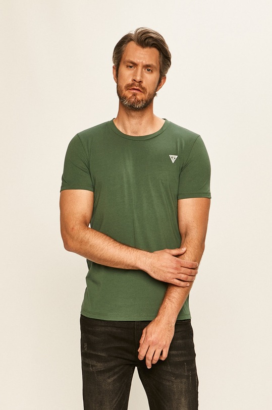 Guess Jeans - Tričko s elastanem zelená U94M09.JR00A