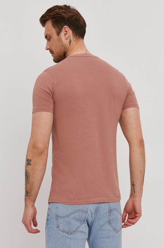 Odzież AllSaints t-shirt BRACE TONIC CREW MD131G różowy