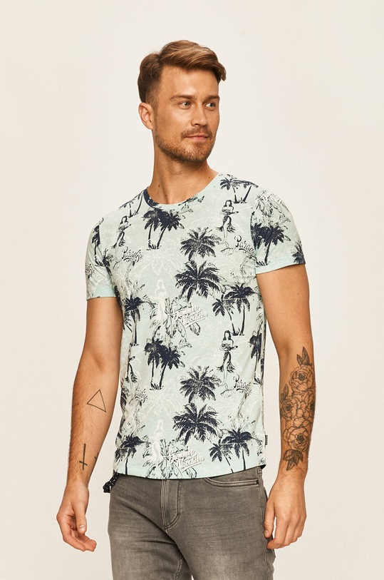 Tom Tailor Denim - Tričko kulatý námořnická modř 1018912