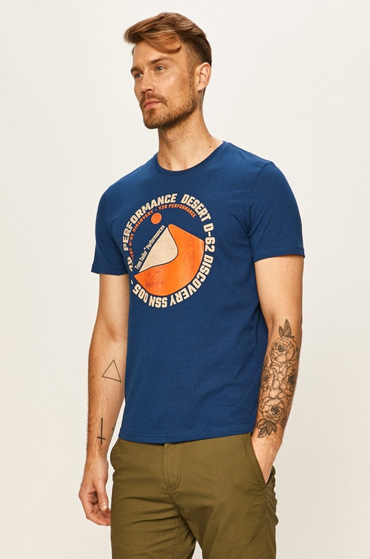 Tom Tailor Denim - Tričko kulatý námořnická modř 1019710.16340