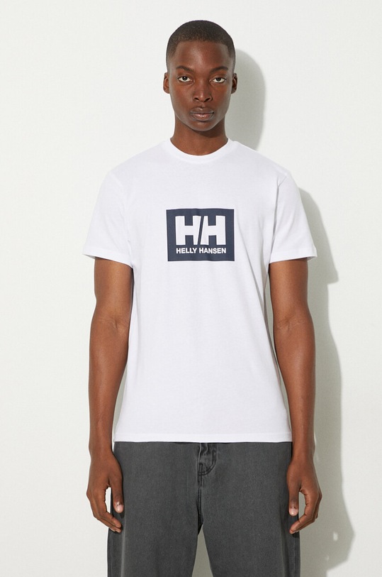 Helly Hansen cotton t-shirt TOKYO 53285 white AW24