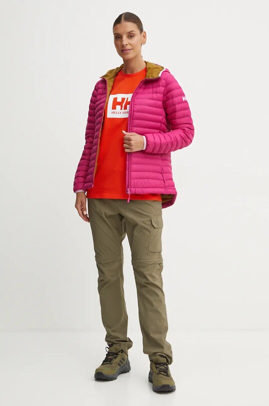 Bavlnené tričko Helly Hansen TOKYO oranžová 53285