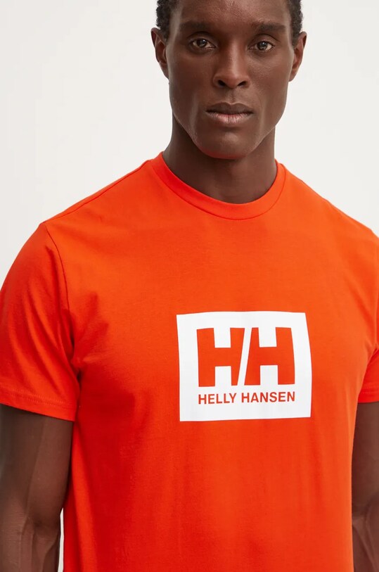 Bavlnené tričko Helly Hansen TOKYO 53285 oranžová