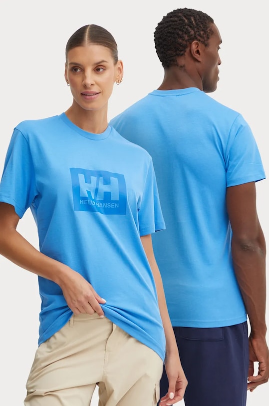 Pamučna majica Helly Hansen TOKYO plava 53285