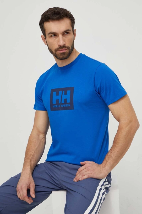 Helly Hansen t-shirt bawełniany TOKYO niebieski 53285