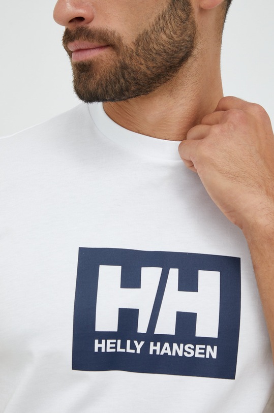 Bavlněné tričko Helly Hansen TOKYO 53285 bílá