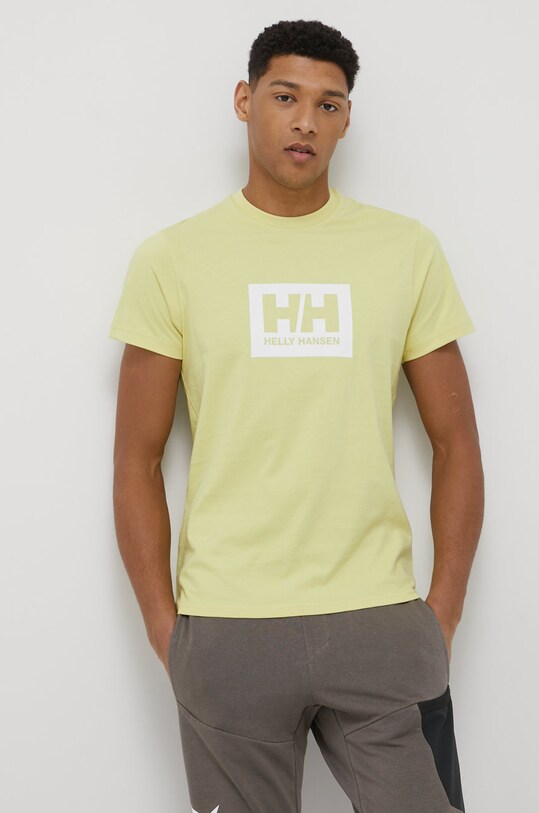 Clothing Helly Hansen cotton t-shirt TOKYO 53285 yellow