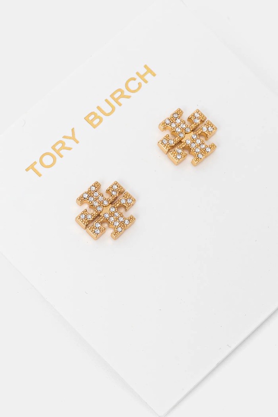 Náušnice Tory Burch KIRA PAVE STUD zlatá 53423