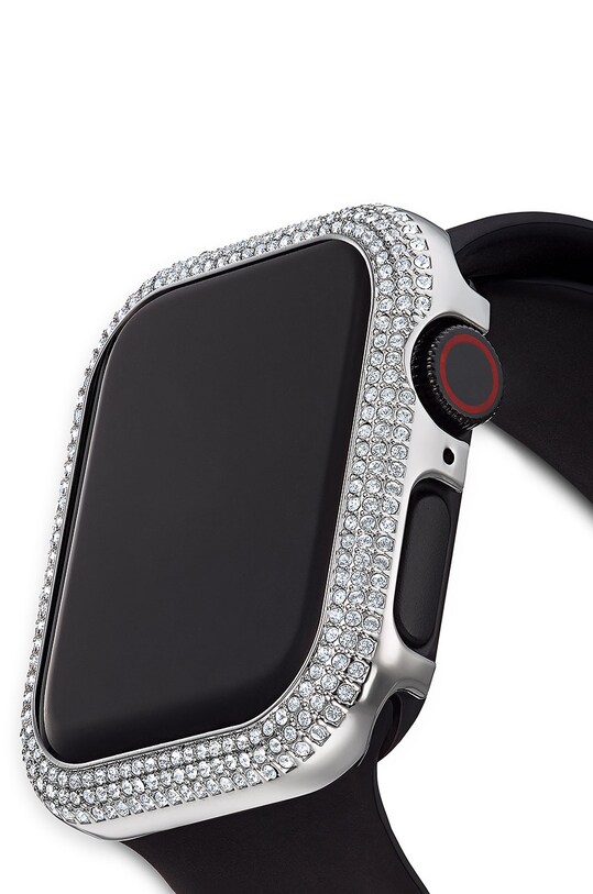 Swarovski - Husa Sparkling Apple Watch argintiu 5572573
