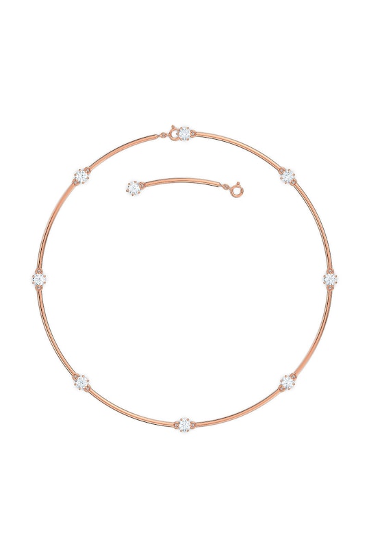 Ogrlica Swarovski zlata 5609710