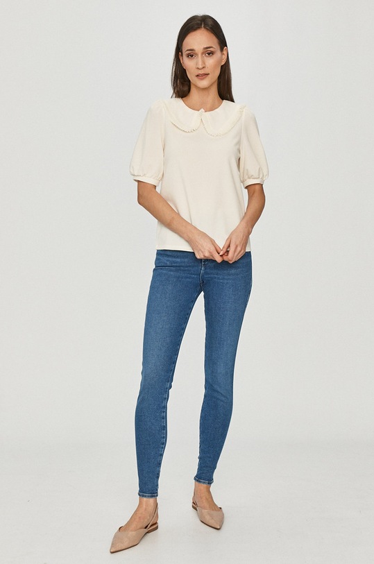 Jacqueline de Yong - Bluzka 15220587 beżowy SS21