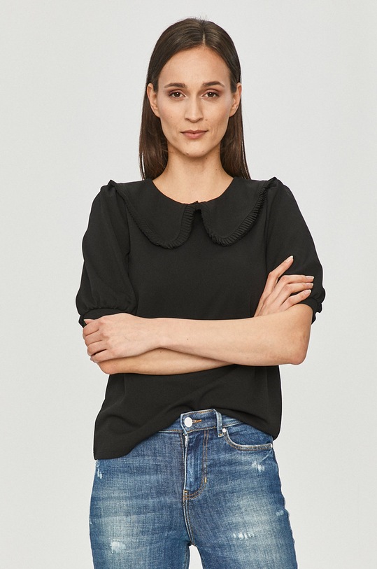 Jacqueline de Yong - Blúzka jednofarebný čierna 15220587