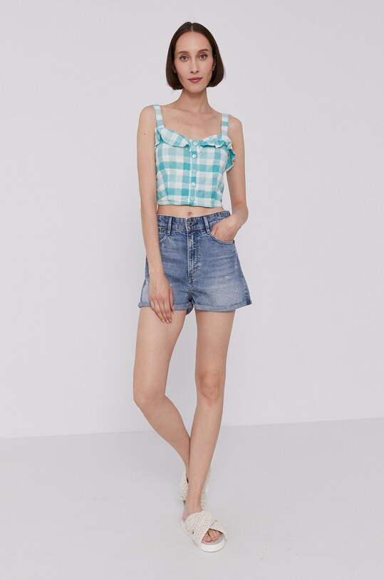 Блузка Pepe Jeans VALENTINA PL303996.529 бирюзовый SS21