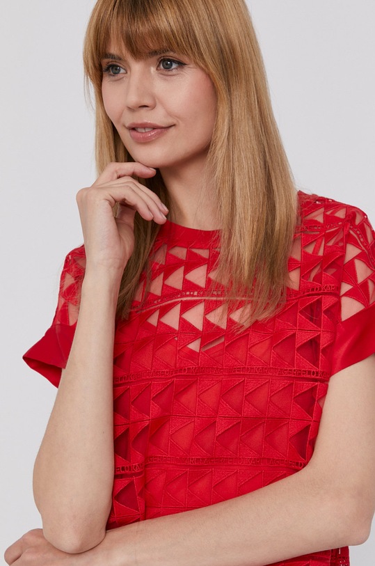 Karl Lagerfeld Bluzka 211W1605 czerwony 211W1605