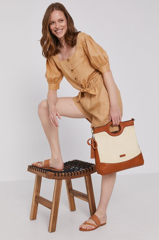 Blúzka Scotch & Soda slim béžová 161474
