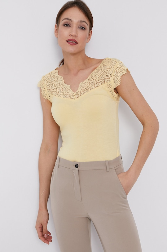 Morgan Top z elastanem żółty 211.DENO