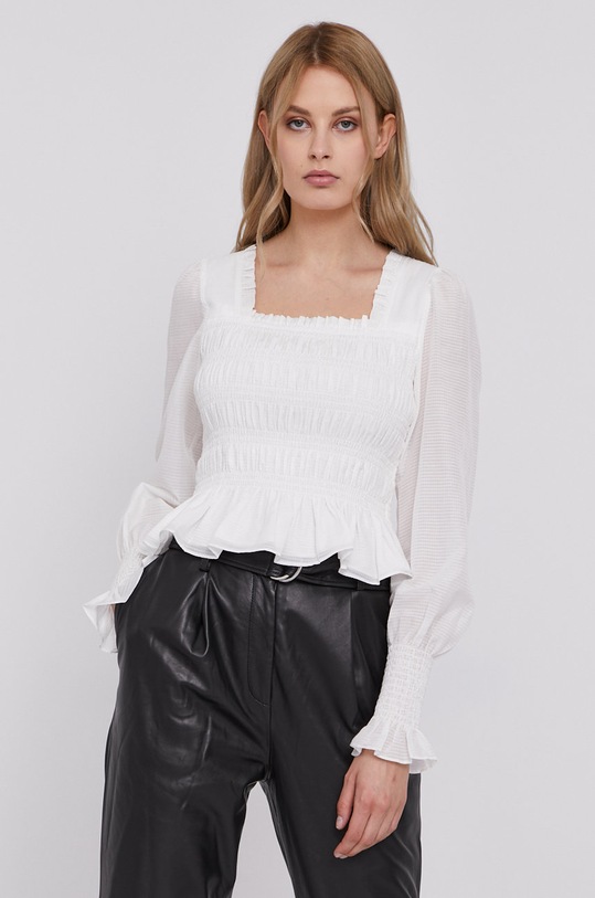 AllSaints Bluzka regular biały WM149U