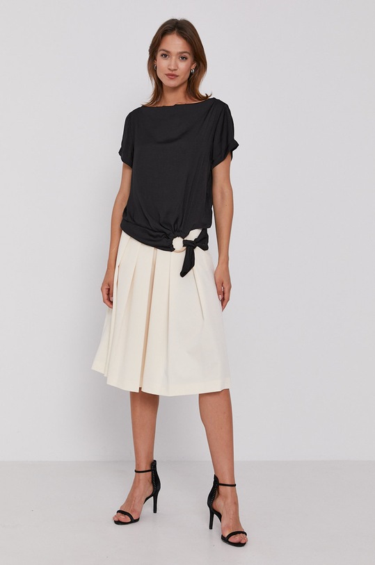 Sisley Bluzka 5QR05QCB7.100 czarny SS21