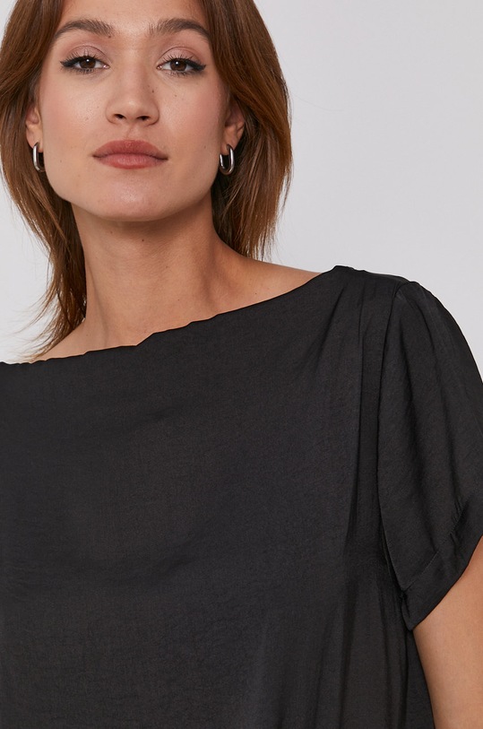 Sisley Bluzka czarny 5QR05QCB7.100