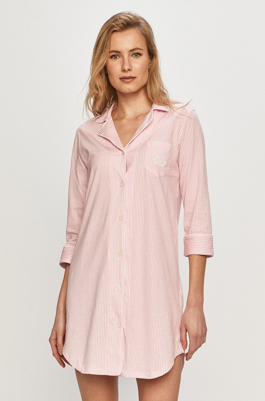 Lauren Ralph Lauren - Koszula nocna wzorzyste różowy I813702