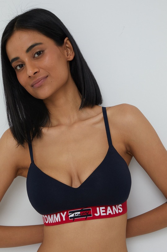Σουτιέν Tommy Hilfiger πλεκτό ύφασμα σκούρο μπλε UW0UW02719.4891