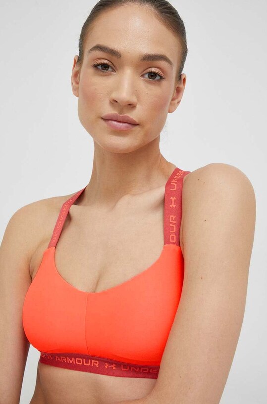 Спортен сутиен Under Armour Crossback без банели оранжев 1361033