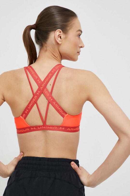 Дрехи Спортен сутиен Under Armour Crossback 1361033 оранжев