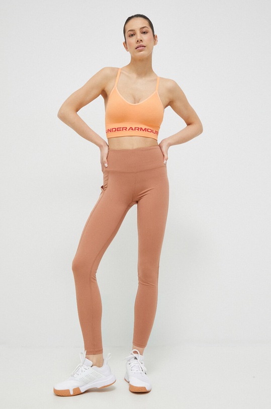Under Armour biustonosz sportowy Seamless 1357719 pomarańczowy SS24