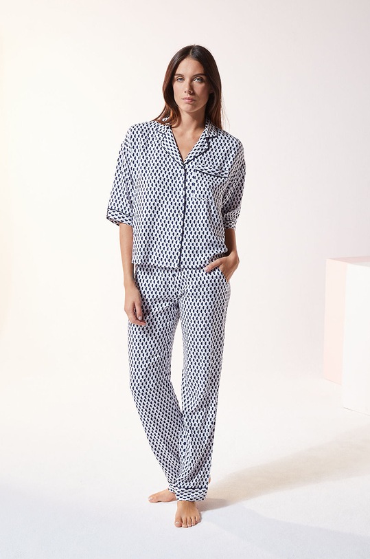 Pyžamové kalhoty Etam spodní fialová 652377207