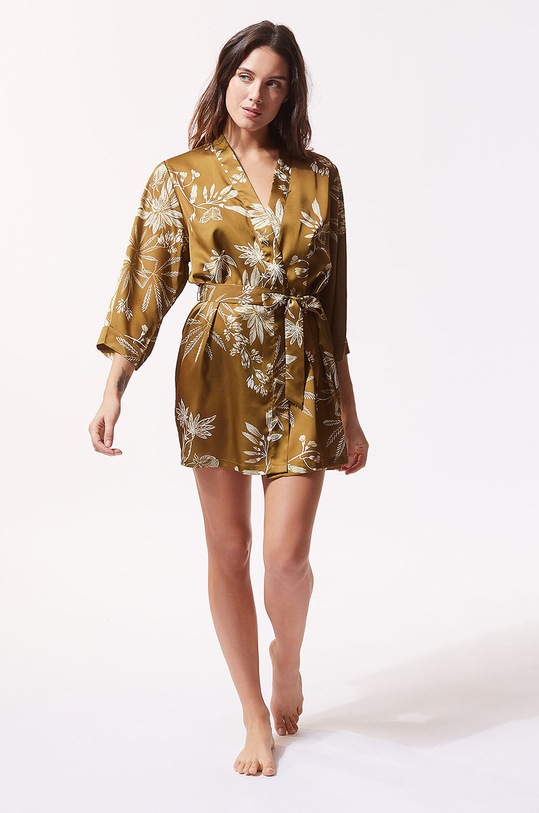 Etam - Szlafrok ERBAL 652400695 brązowy SS21