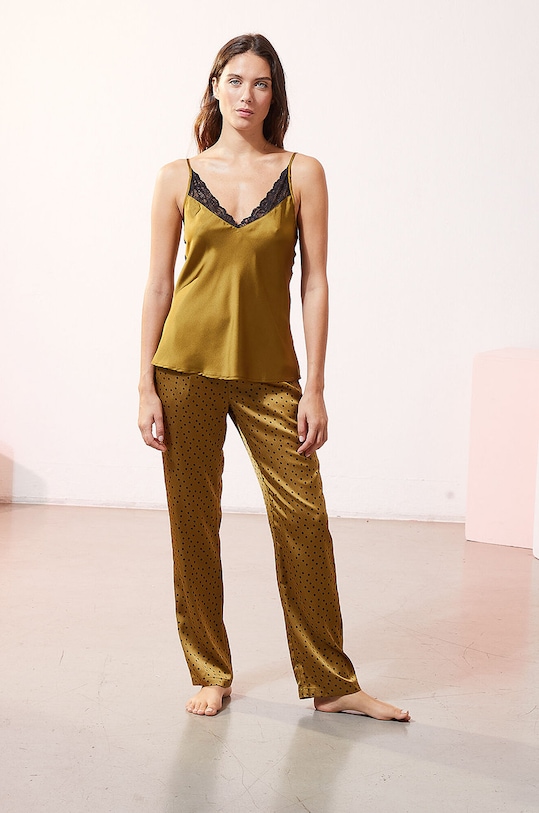 Etam - Komplet piżamowy 3-częściowy EDRIK 652402095 brązowy SS21