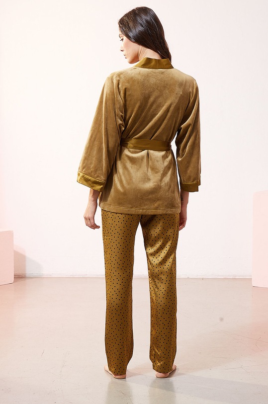 Odzież Etam - Komplet piżamowy 3-częściowy EDRIK 652402095 brązowy