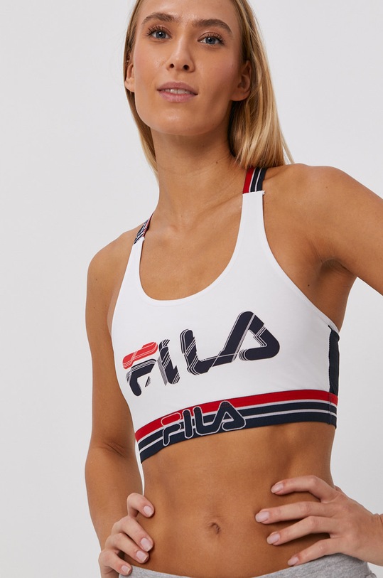 Sportovní podprsenka Fila měkké bílá FU6111
