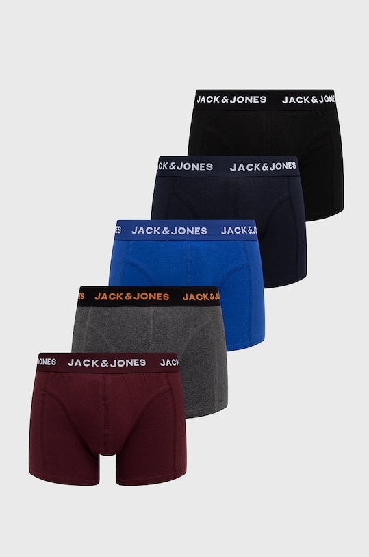 Jack & Jones Bokserki (5-pack) dzianina czarny 12167028