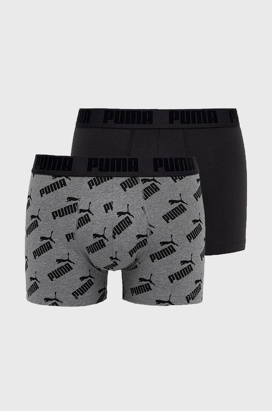 Puma Bokserki (2-pack) 935054 wzorzyste szary 935054