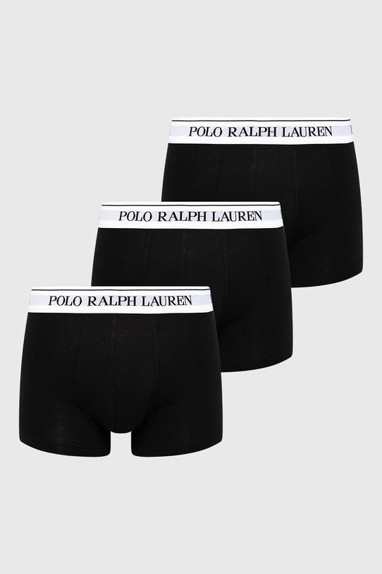 Боксери Polo Ralph Lauren (3-pack) трикотаж чорний 714830299008