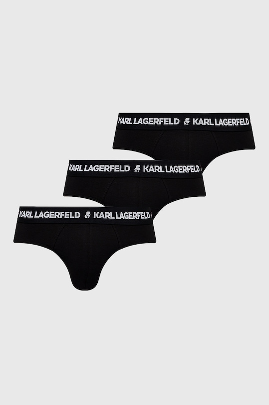 Karl Lagerfeld Slipy (3-pack) 211M2103 dzianina czarny 211M2103