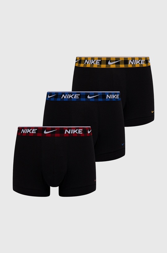 Boxerky Nike 3-pack pletenina černá KE1008.