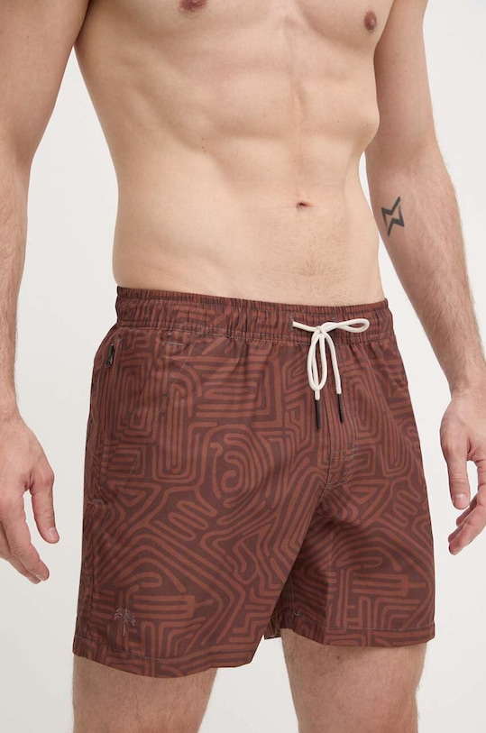 OAS pantaloni scurti de baie 5001.217 maro SS24