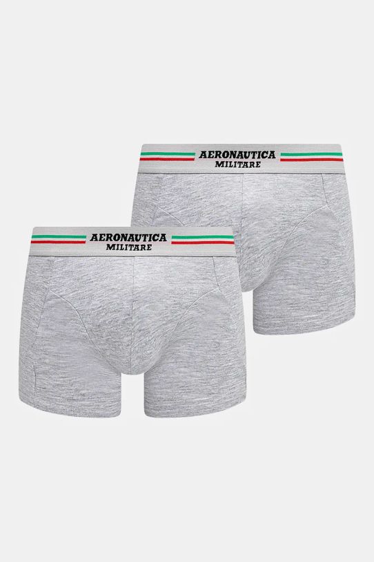 Боксеры Aeronautica Militare (2-pack) трикотаж серый AM1UBX001